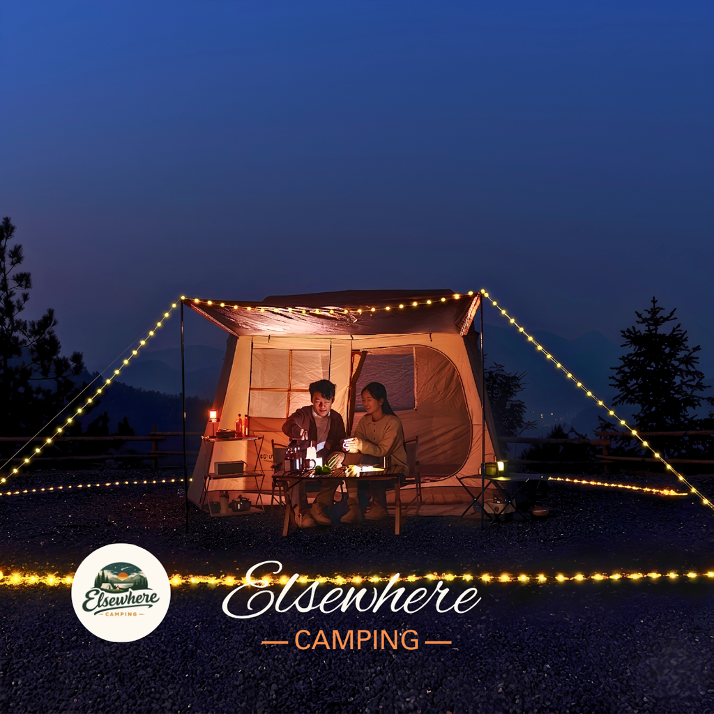 2-in-1 Retractable Camping String Light & Lantern (20m)